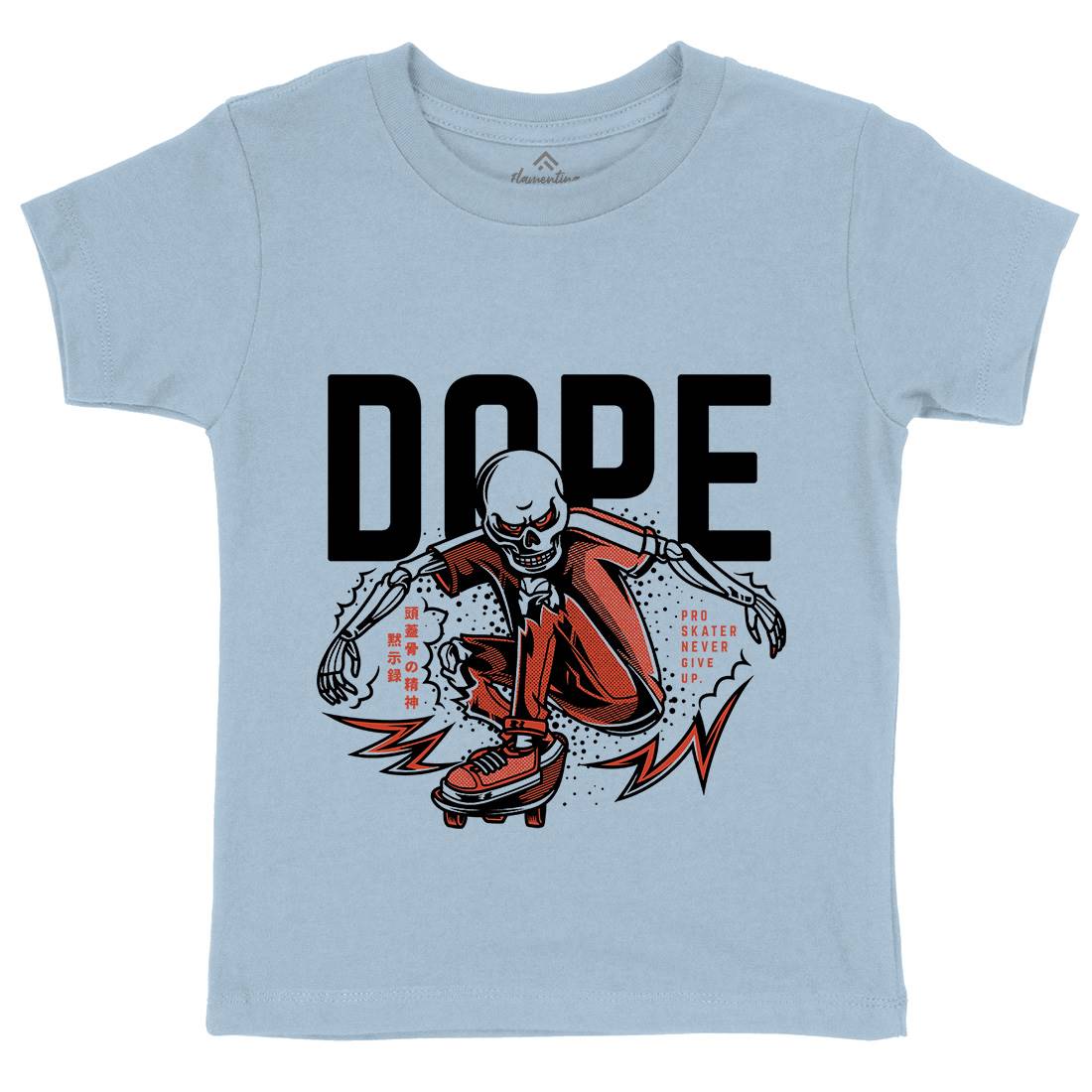 Dope Kids Organic Crew Neck T-Shirt Skate D759