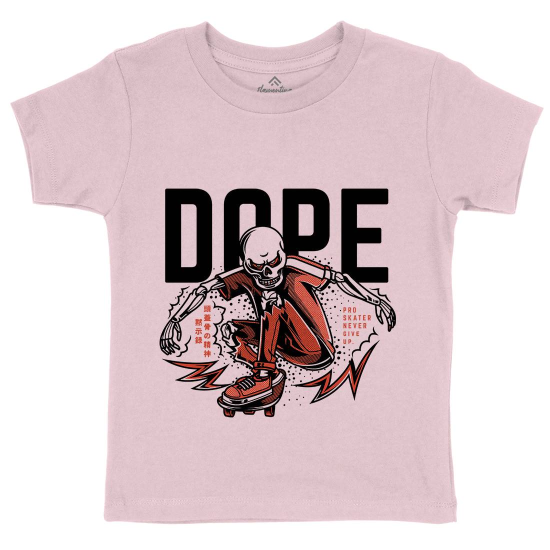 Dope Kids Crew Neck T-Shirt Skate D759