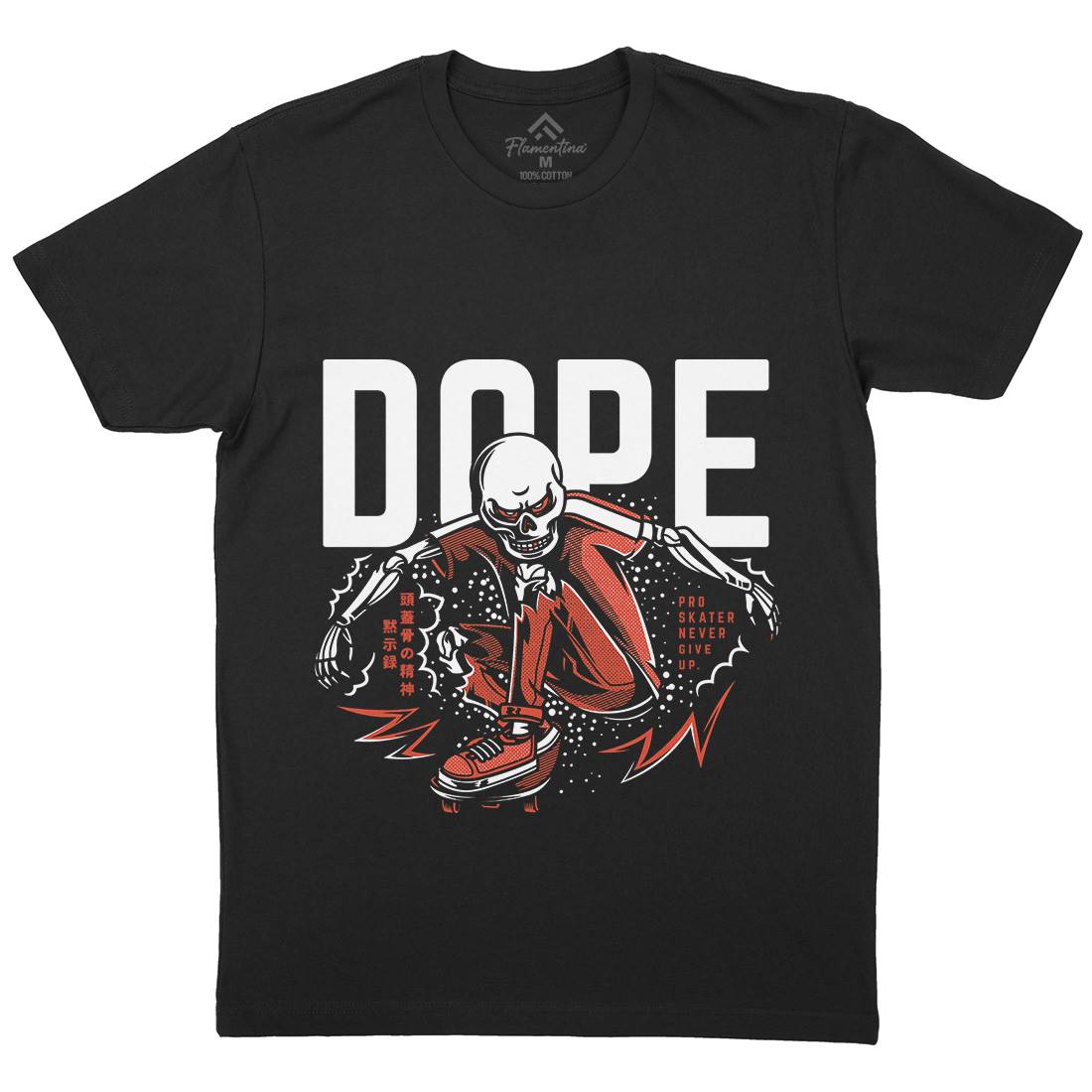 Dope Mens Crew Neck T-Shirt Skate D759