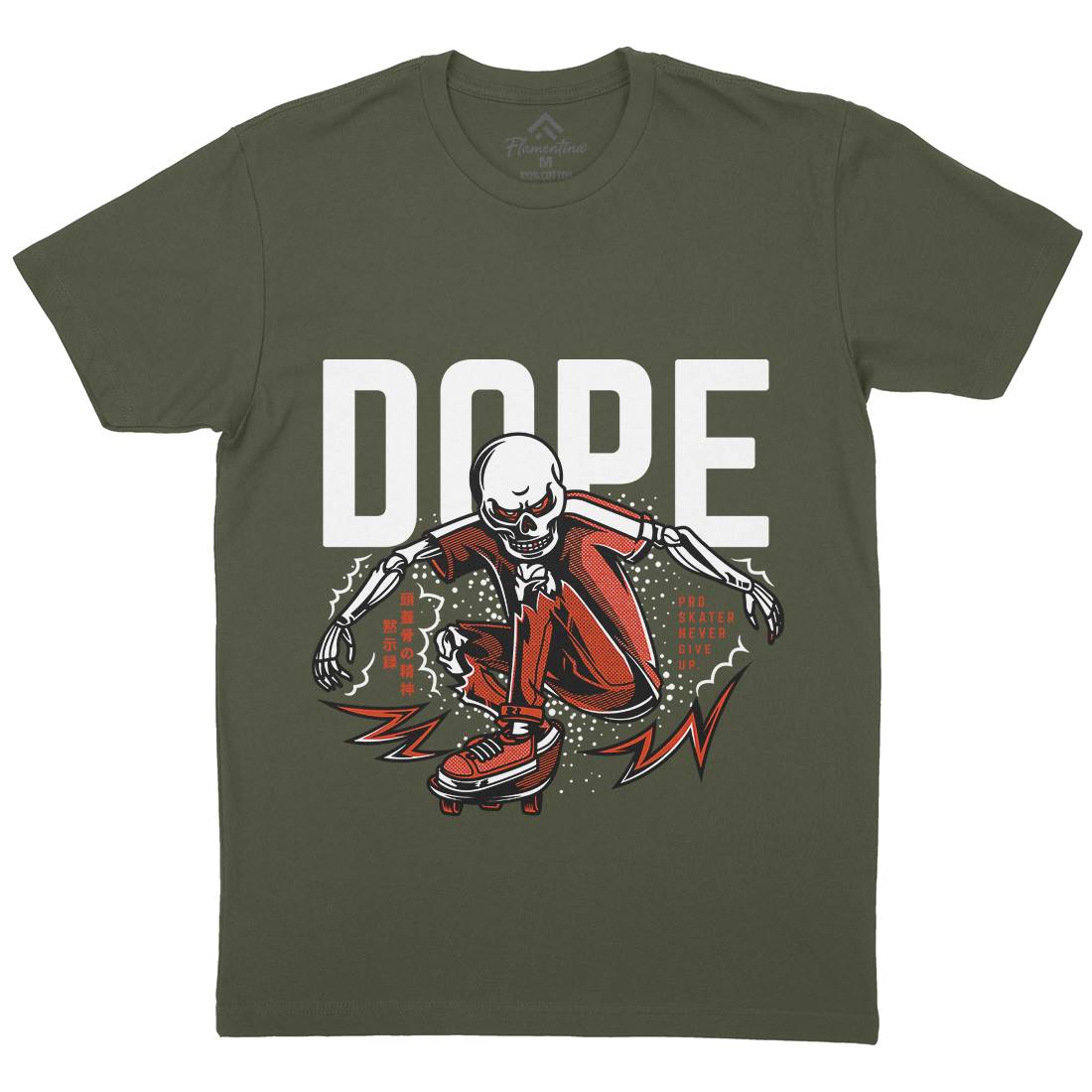 Dope Mens Crew Neck T-Shirt Skate D759