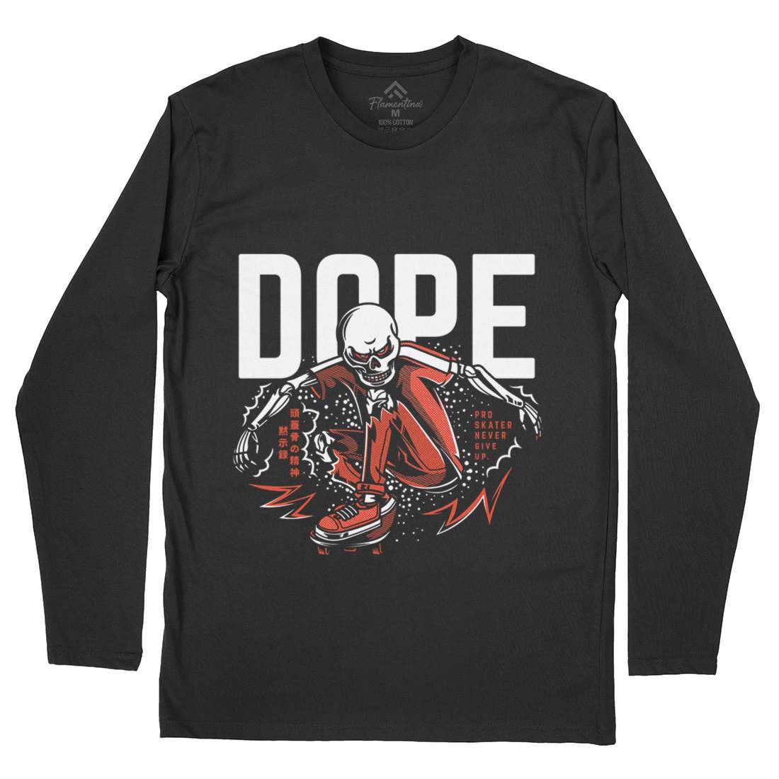 Dope Mens Long Sleeve T-Shirt Skate D759