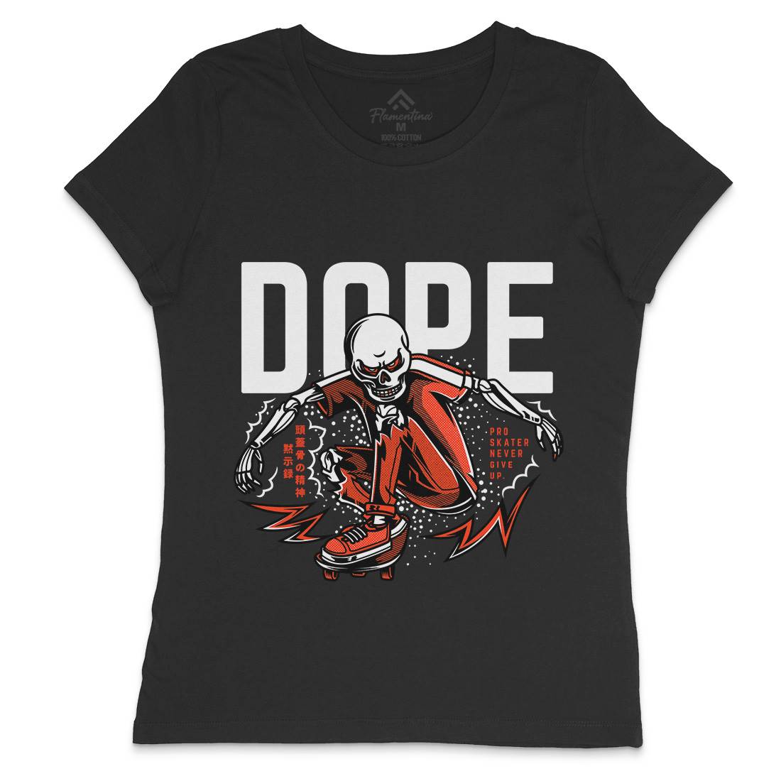 Dope Womens Crew Neck T-Shirt Skate D759