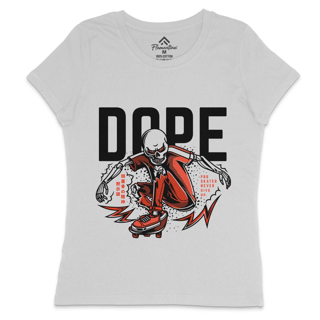 Dope Womens Crew Neck T-Shirt Skate D759