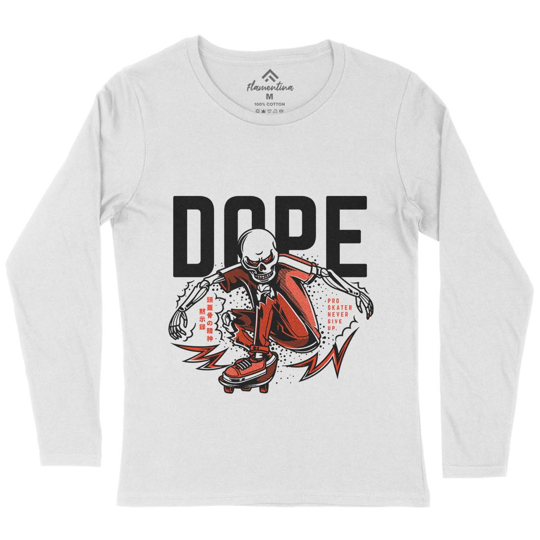 Dope Womens Long Sleeve T-Shirt Skate D759