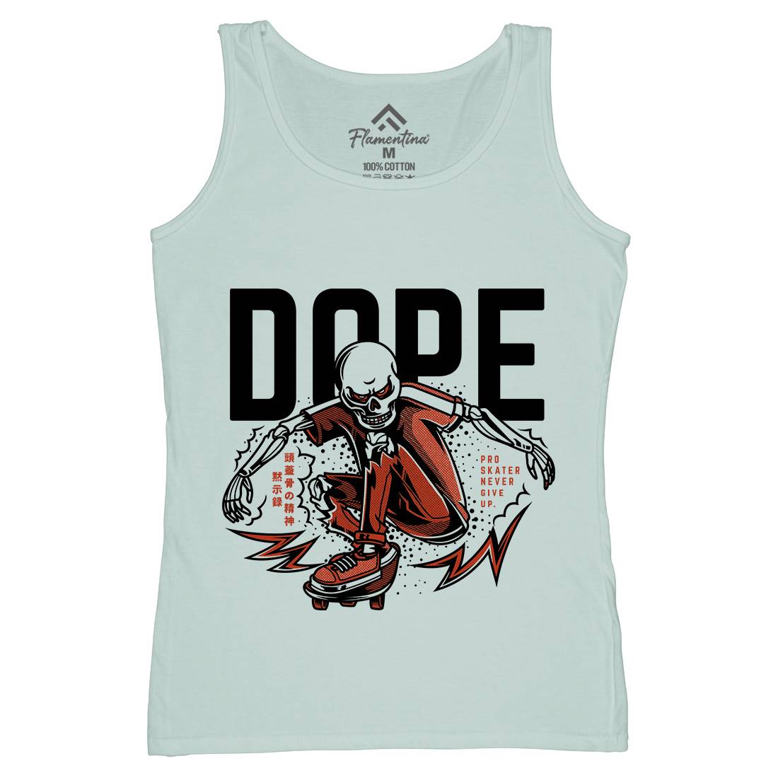 Dope Womens Organic Tank Top Vest Skate D759