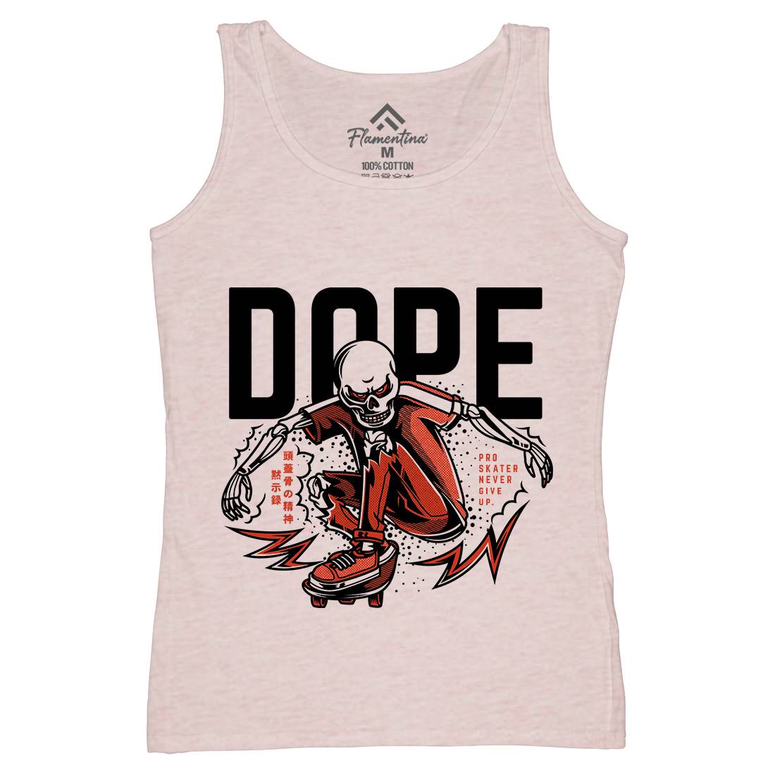 Dope Womens Organic Tank Top Vest Skate D759