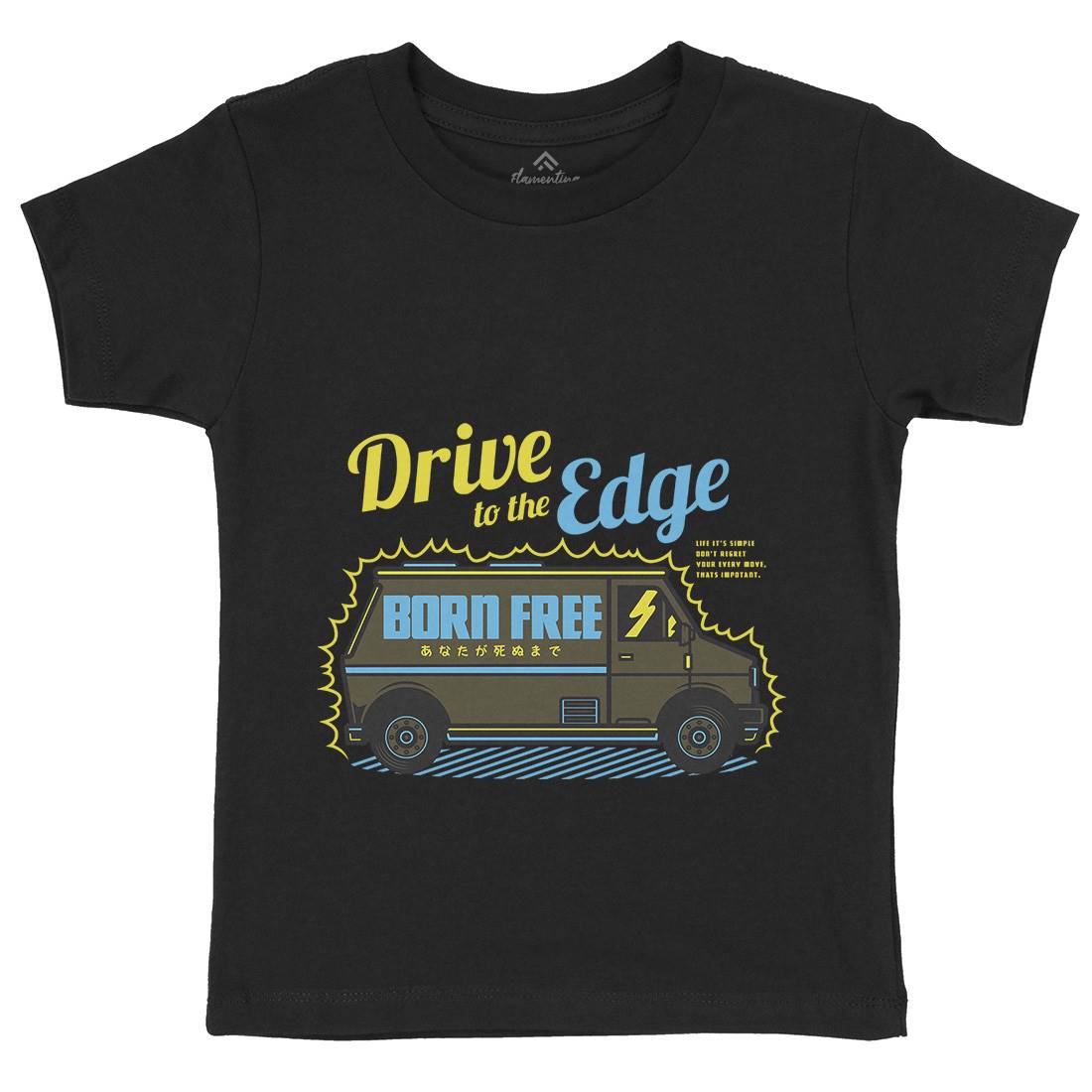 Drive To The Edge Kids Crew Neck T-Shirt Holiday D760