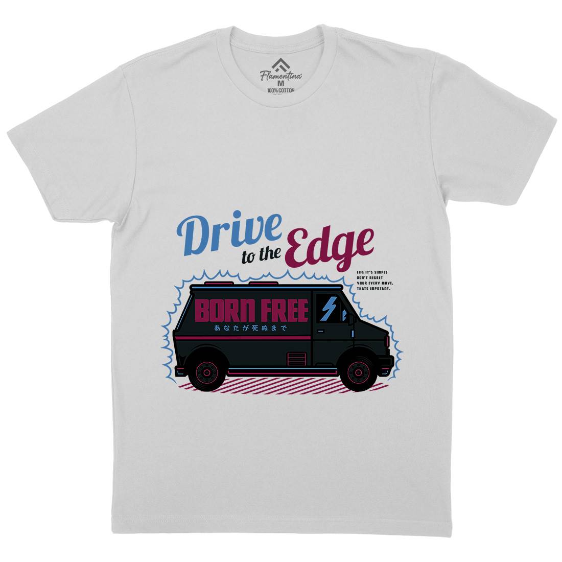 Drive To The Edge Mens Crew Neck T-Shirt Holiday D760