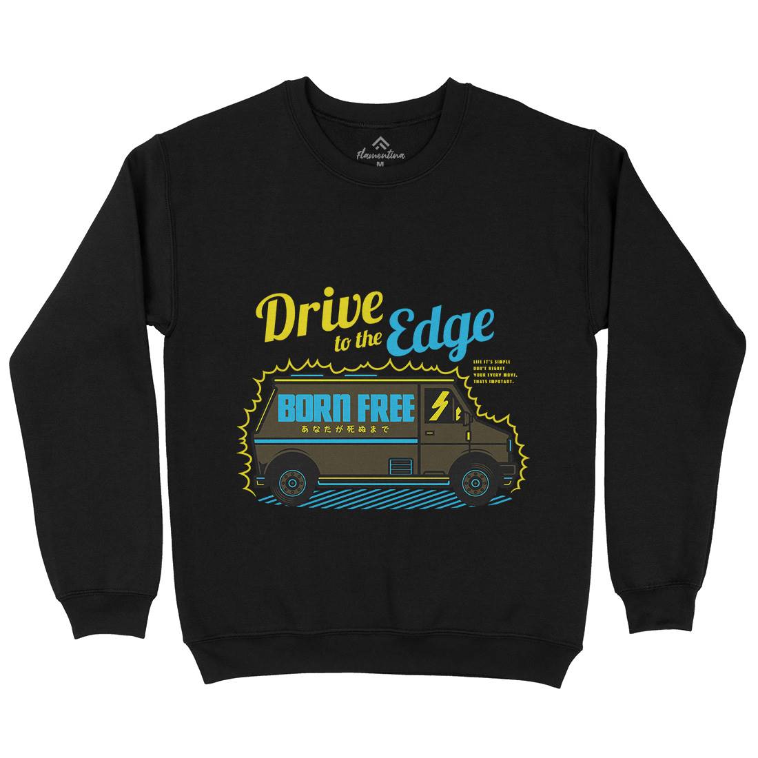 Drive To The Edge Mens Crew Neck Sweatshirt Holiday D760