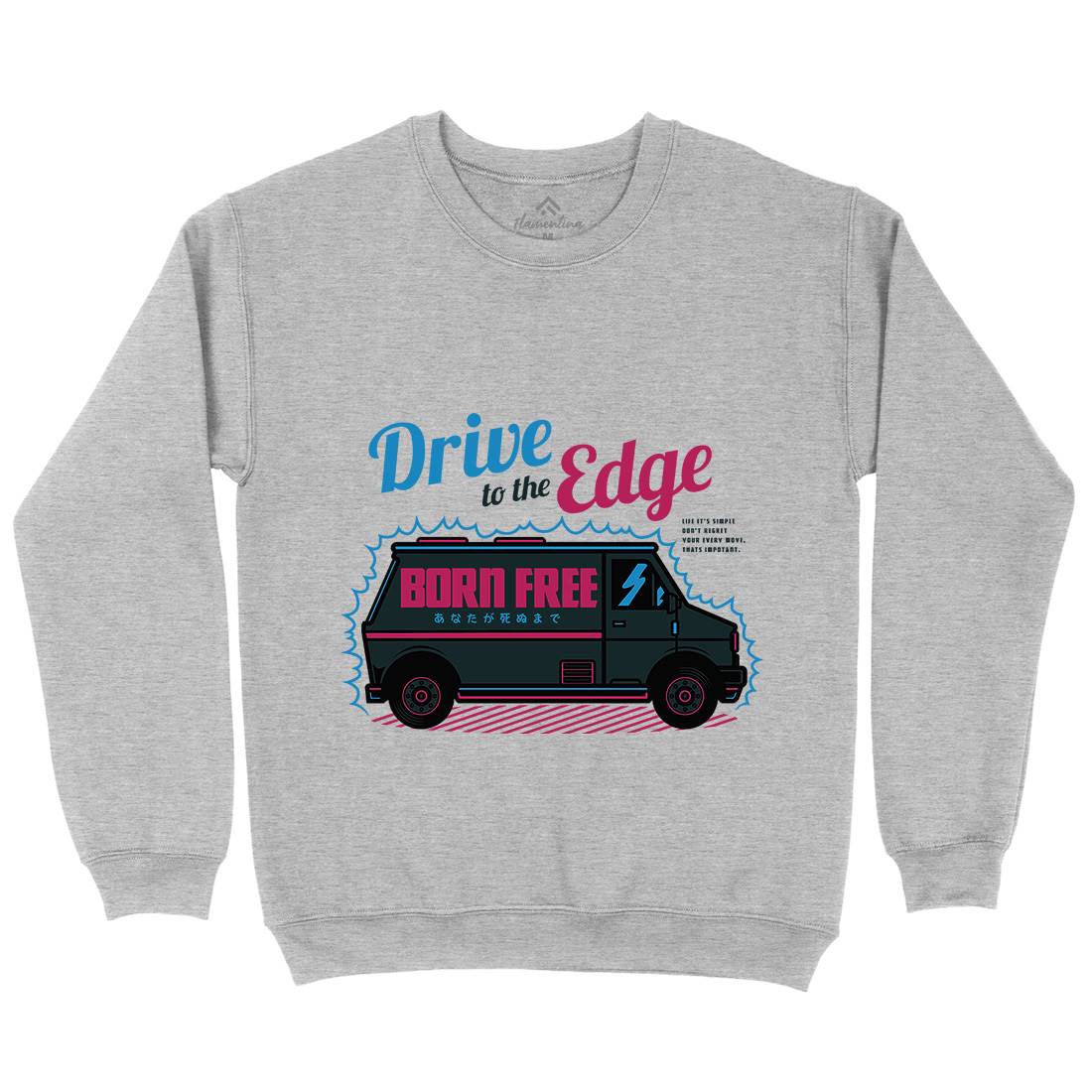 Drive To The Edge Mens Crew Neck Sweatshirt Holiday D760