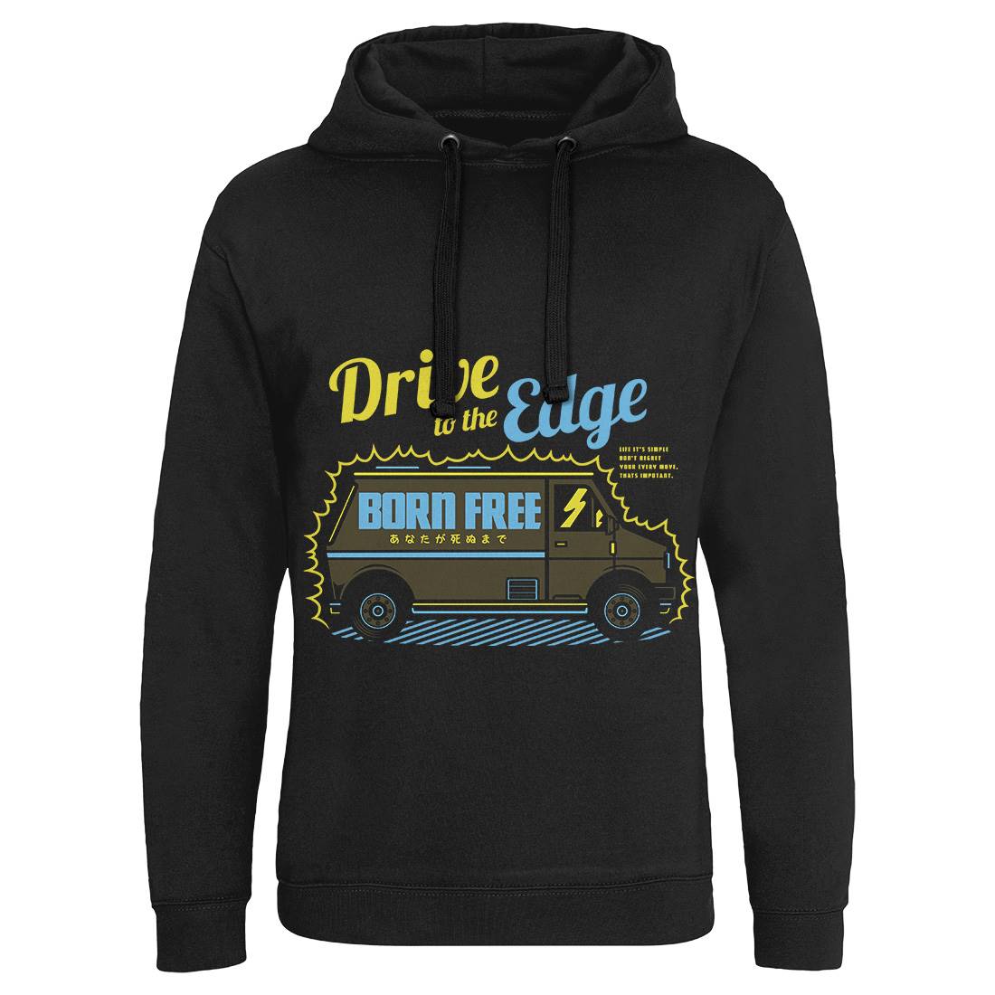 Drive To The Edge Mens Hoodie Without Pocket Holiday D760
