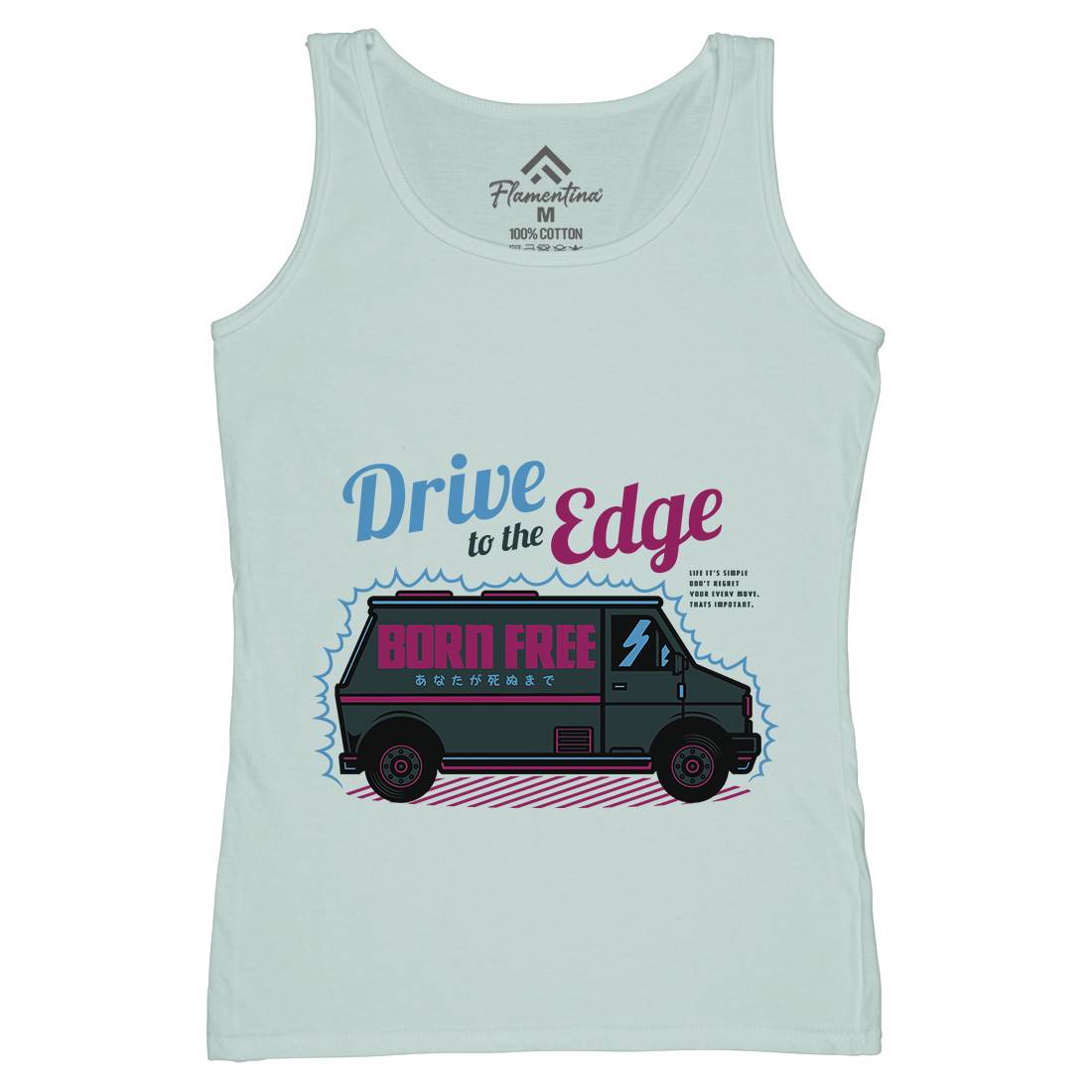 Drive To The Edge Womens Organic Tank Top Vest Holiday D760
