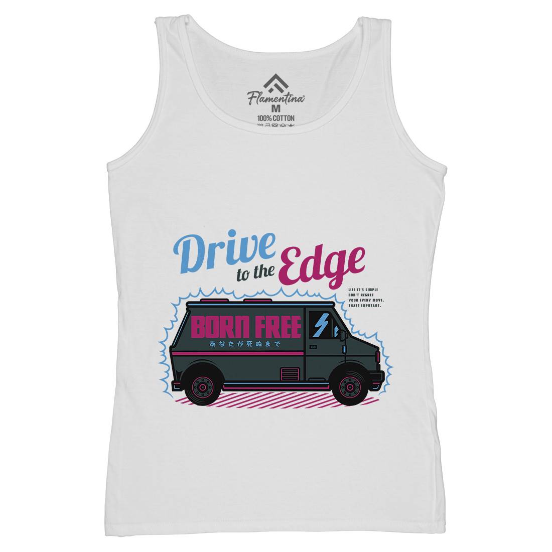 Drive To The Edge Womens Organic Tank Top Vest Holiday D760