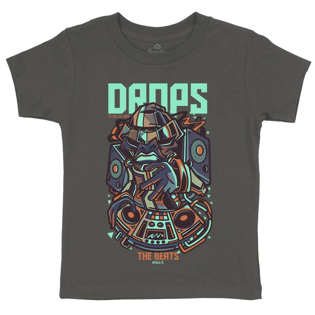Drops Beats Kids Crew Neck T-Shirt Music D761