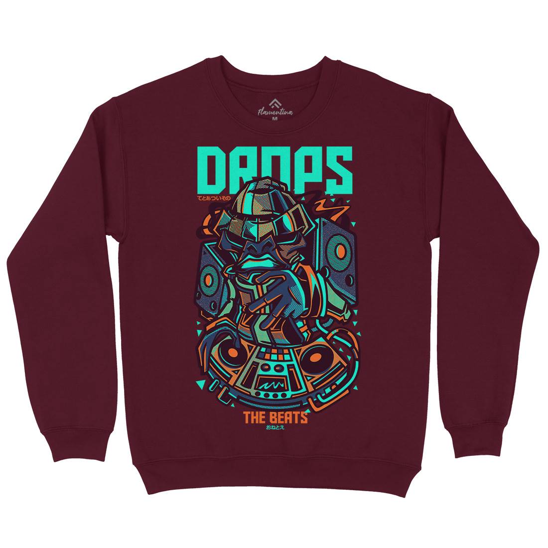 Drops Beats Kids Crew Neck Sweatshirt Music D761