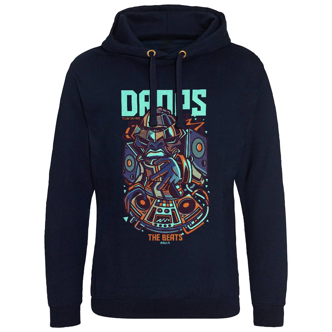 Drops Beats Mens Hoodie Without Pocket Music D761