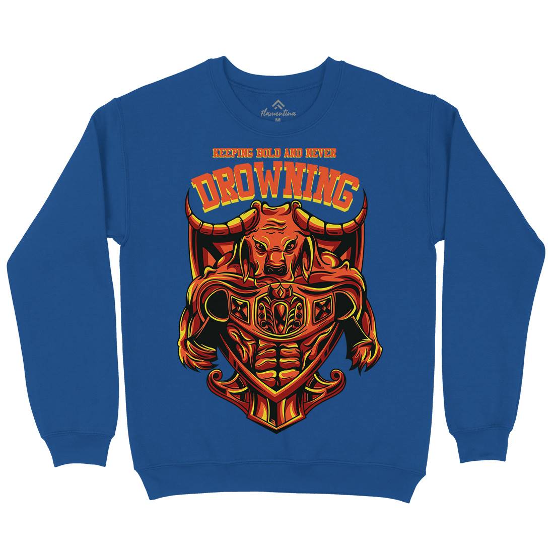 Drowning Bull Kids Crew Neck Sweatshirt Warriors D763