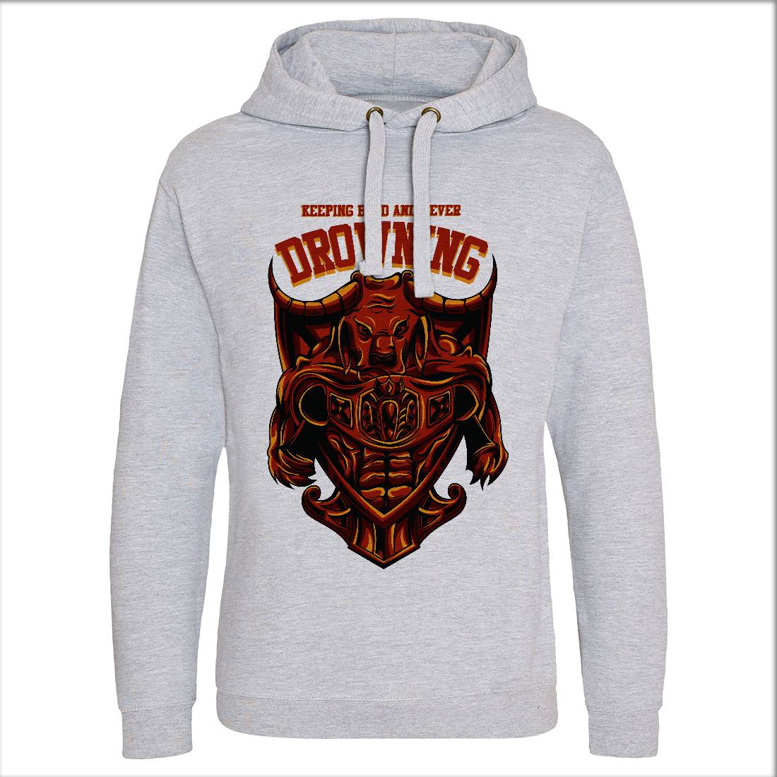 Drowning Bull Mens Hoodie Without Pocket Warriors D763