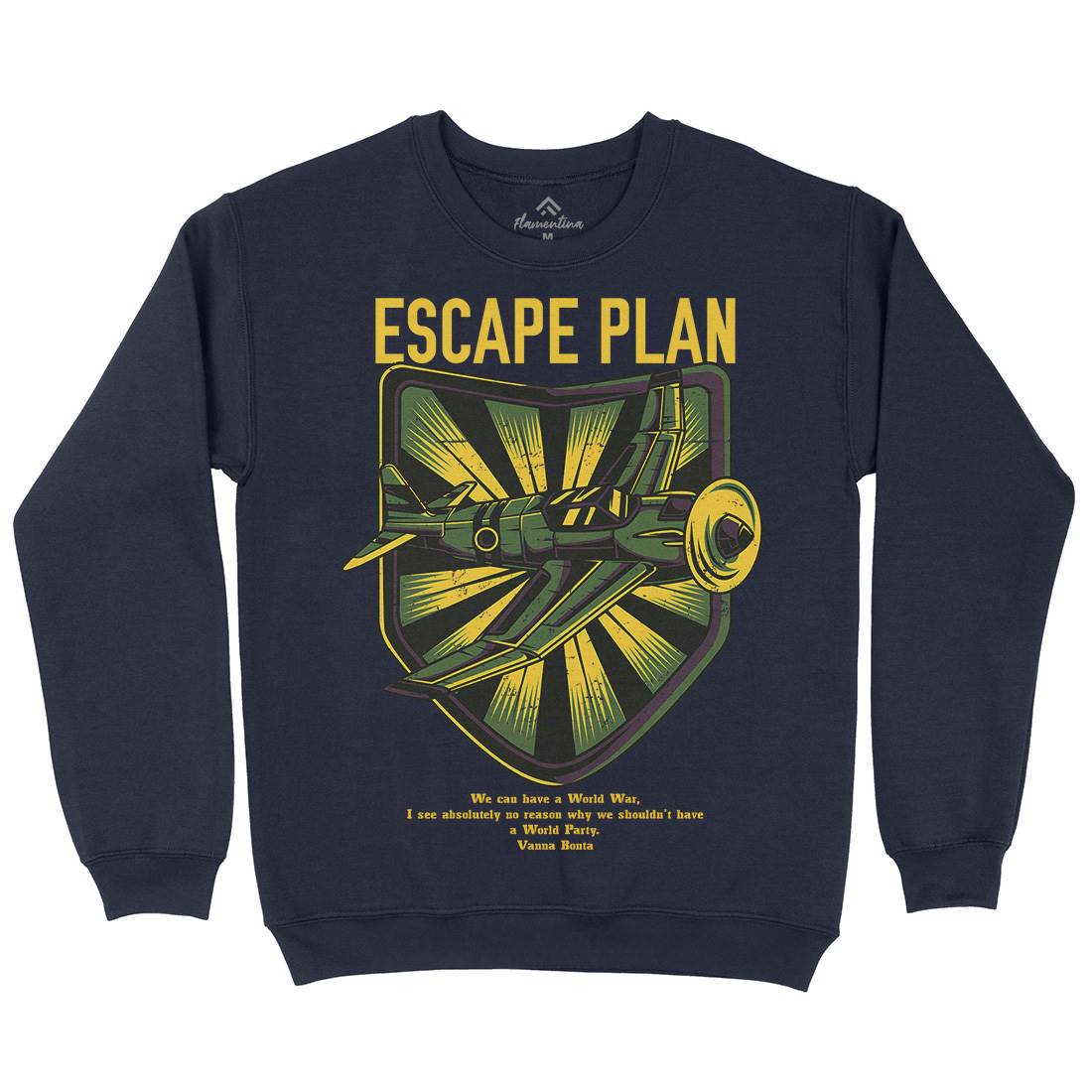 Escape Plan Kids Crew Neck Sweatshirt Army D765