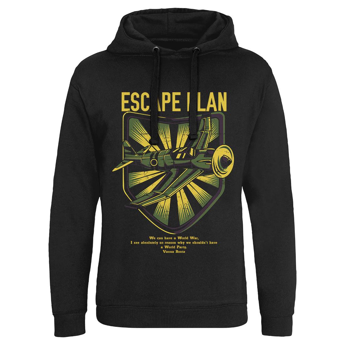 Escape Plan Mens Hoodie Without Pocket Army D765