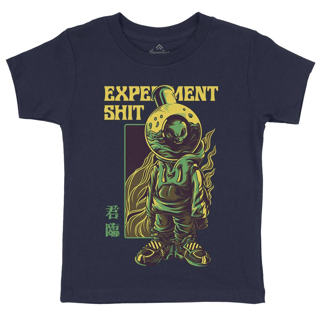Experiment Kids Organic Crew Neck T-Shirt Space D766