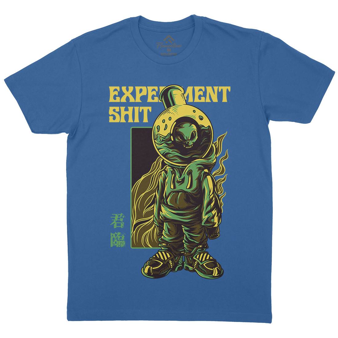 Experiment Mens Crew Neck T-Shirt Space D766