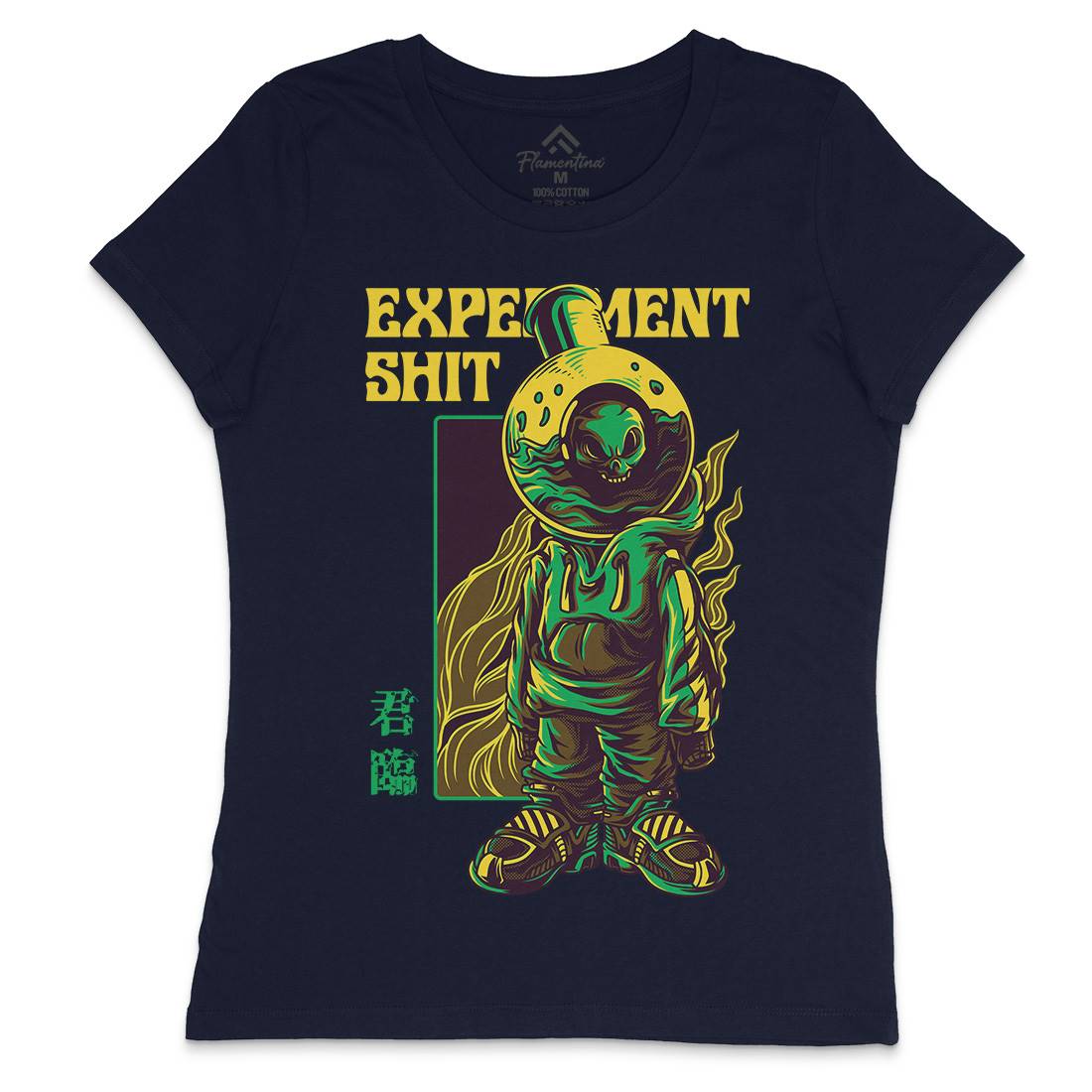 Experiment Womens Crew Neck T-Shirt Space D766