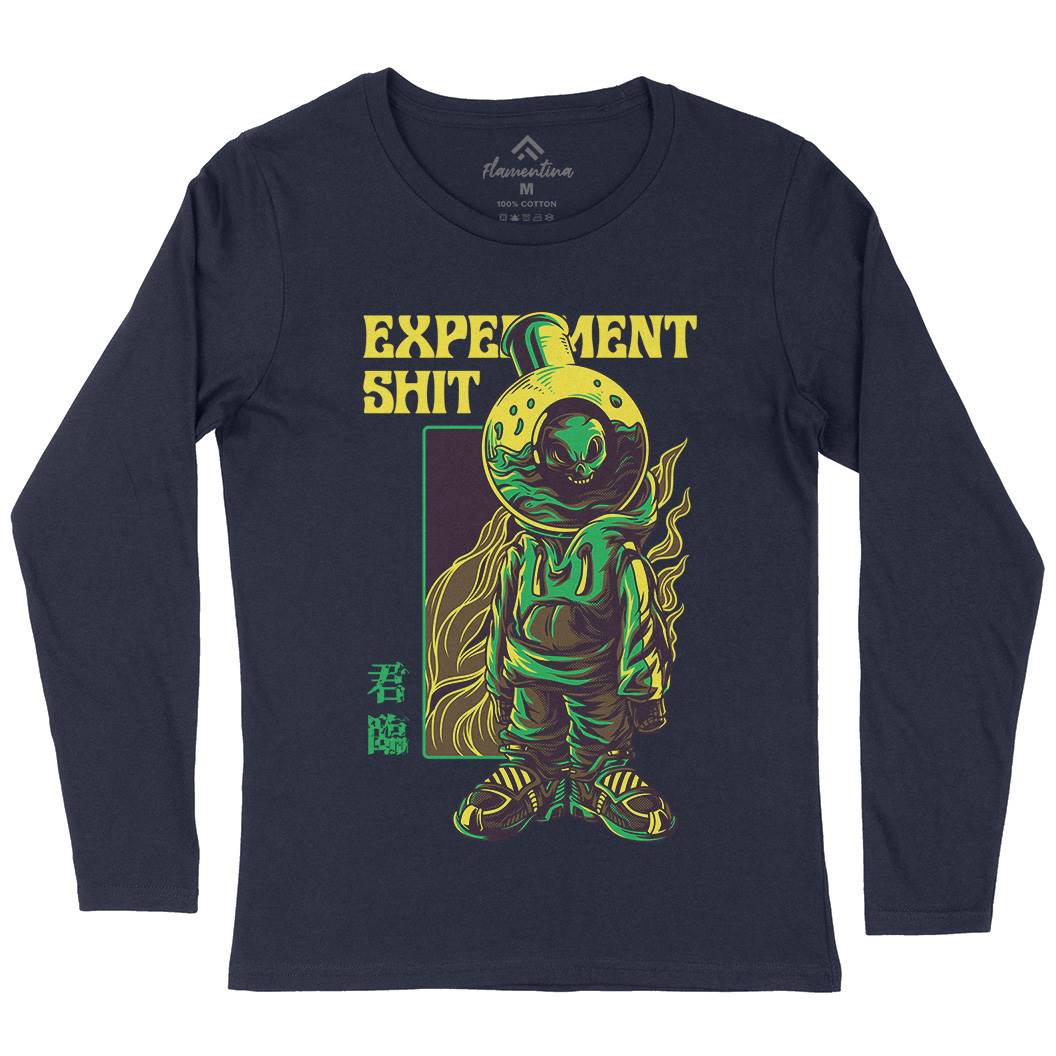 Experiment Womens Long Sleeve T-Shirt Space D766