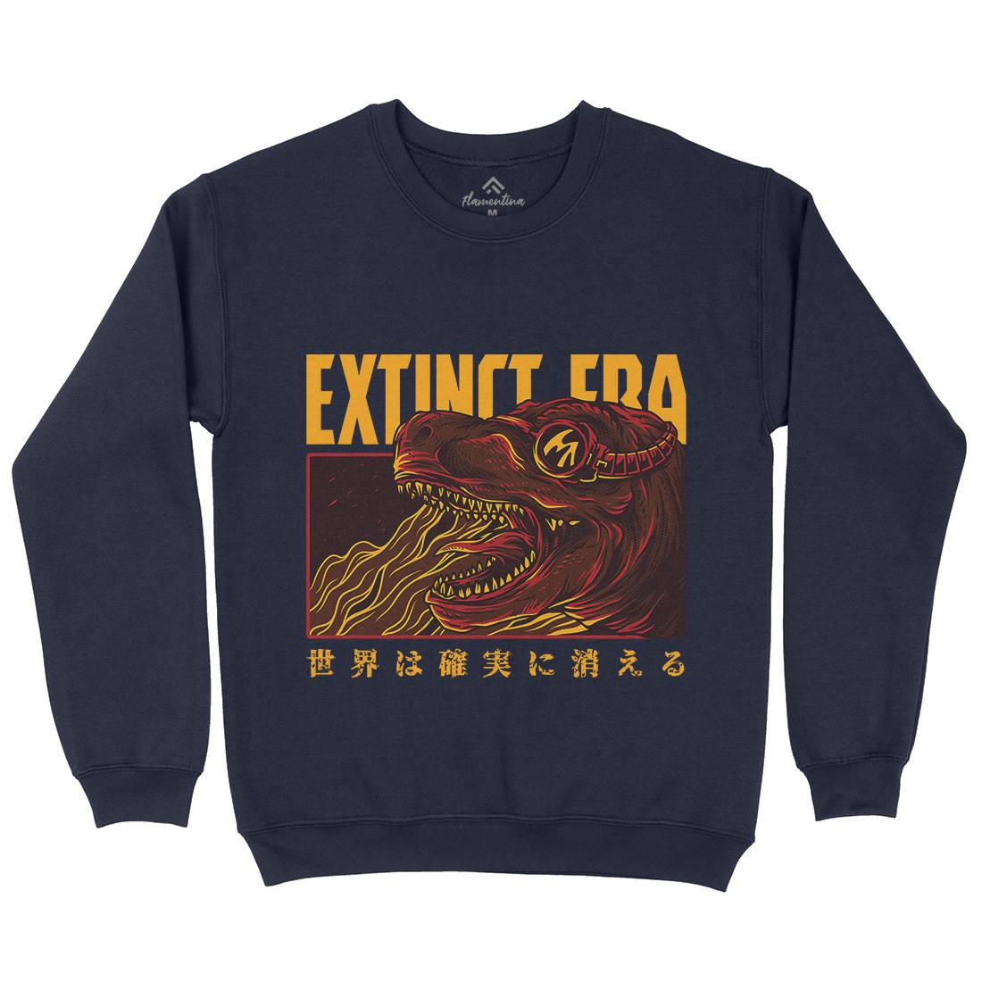 Extinct Era Mens Crew Neck Sweatshirt Animals D767