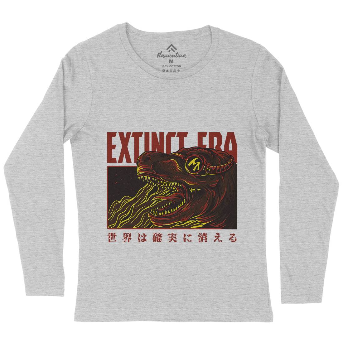 Extinct Era Womens Long Sleeve T-Shirt Animals D767