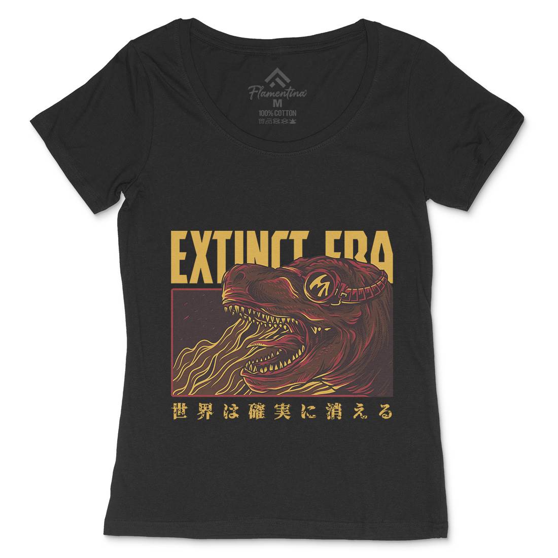 Extinct Era Womens Scoop Neck T-Shirt Animals D767