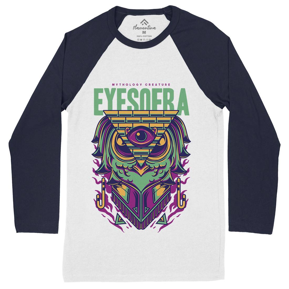 Eyes Of Ra Mens Long Sleeve Baseball T-Shirt Warriors D768