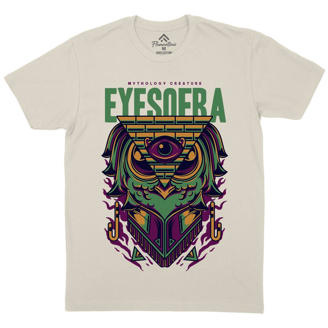 Eyes Of Ra Mens Organic Crew Neck T-Shirt Warriors D768