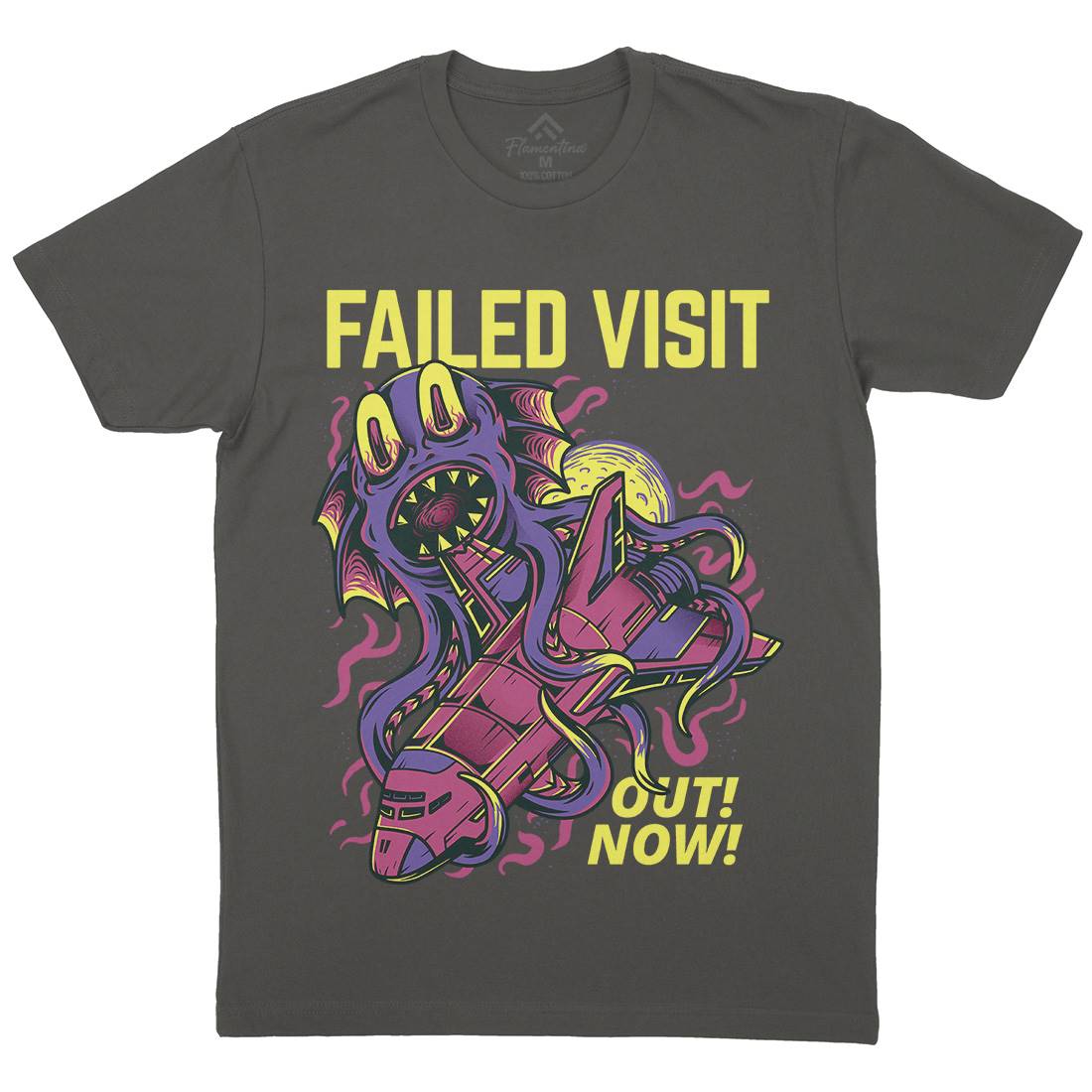 Failed Visit Mens Crew Neck T-Shirt Space D769