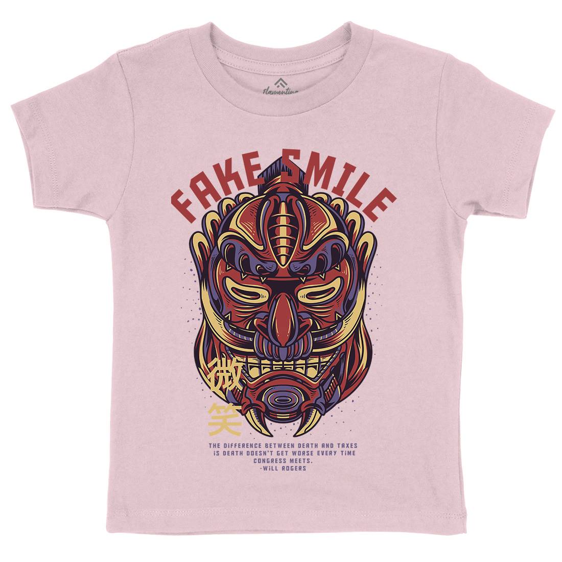 Fake Smile Kids Crew Neck T-Shirt Warriors D770