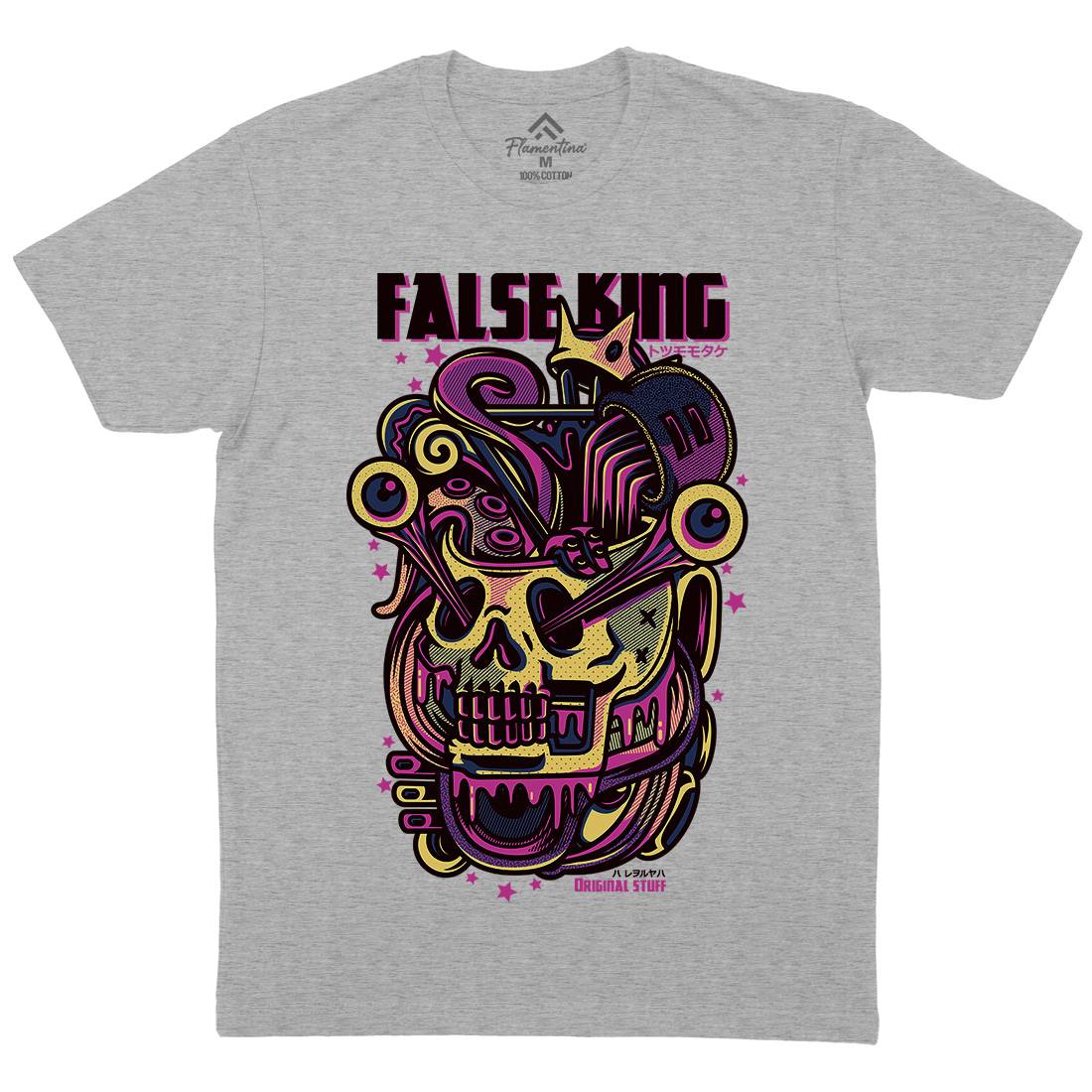 False King Mens Crew Neck T-Shirt Horror D771