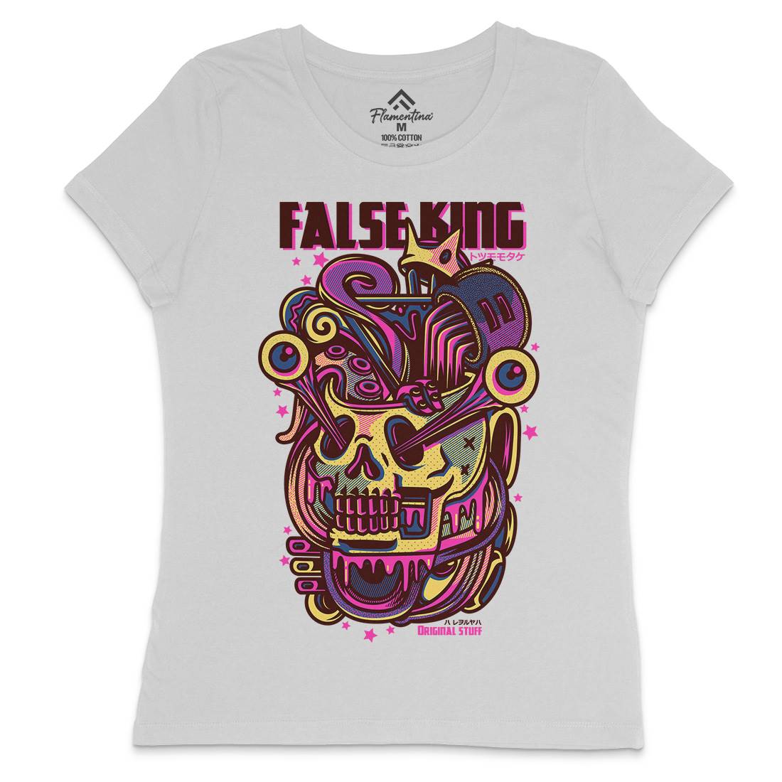 False King Womens Crew Neck T-Shirt Horror D771