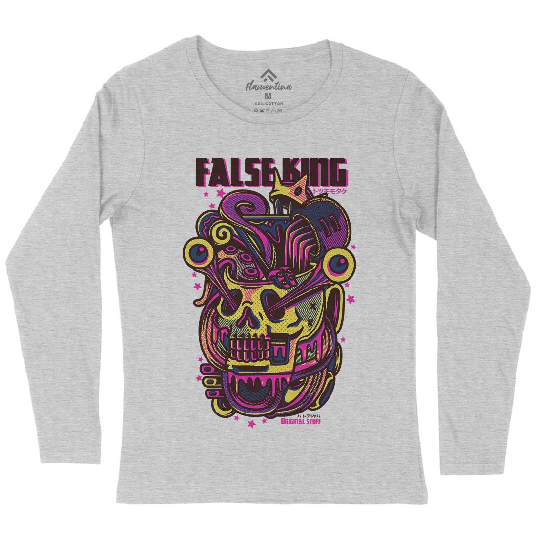 False King Womens Long Sleeve T-Shirt Horror D771