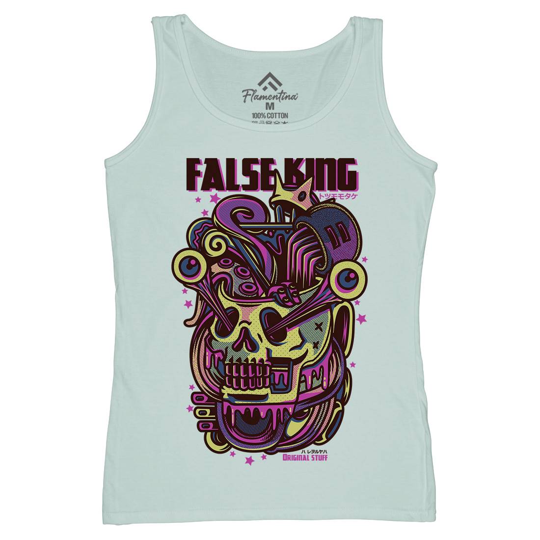 False King Womens Organic Tank Top Vest Horror D771
