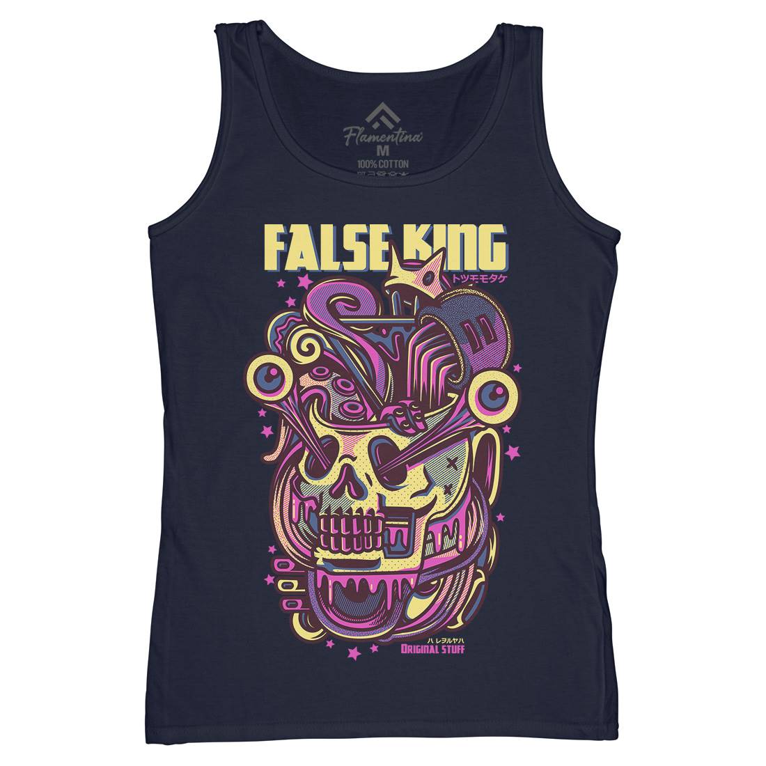 False King Womens Organic Tank Top Vest Horror D771