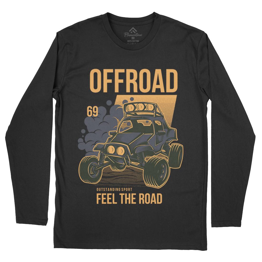 Feel The Road Mens Long Sleeve T-Shirt Cars D772