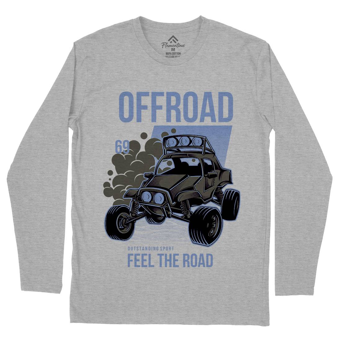 Feel The Road Mens Long Sleeve T-Shirt Cars D772
