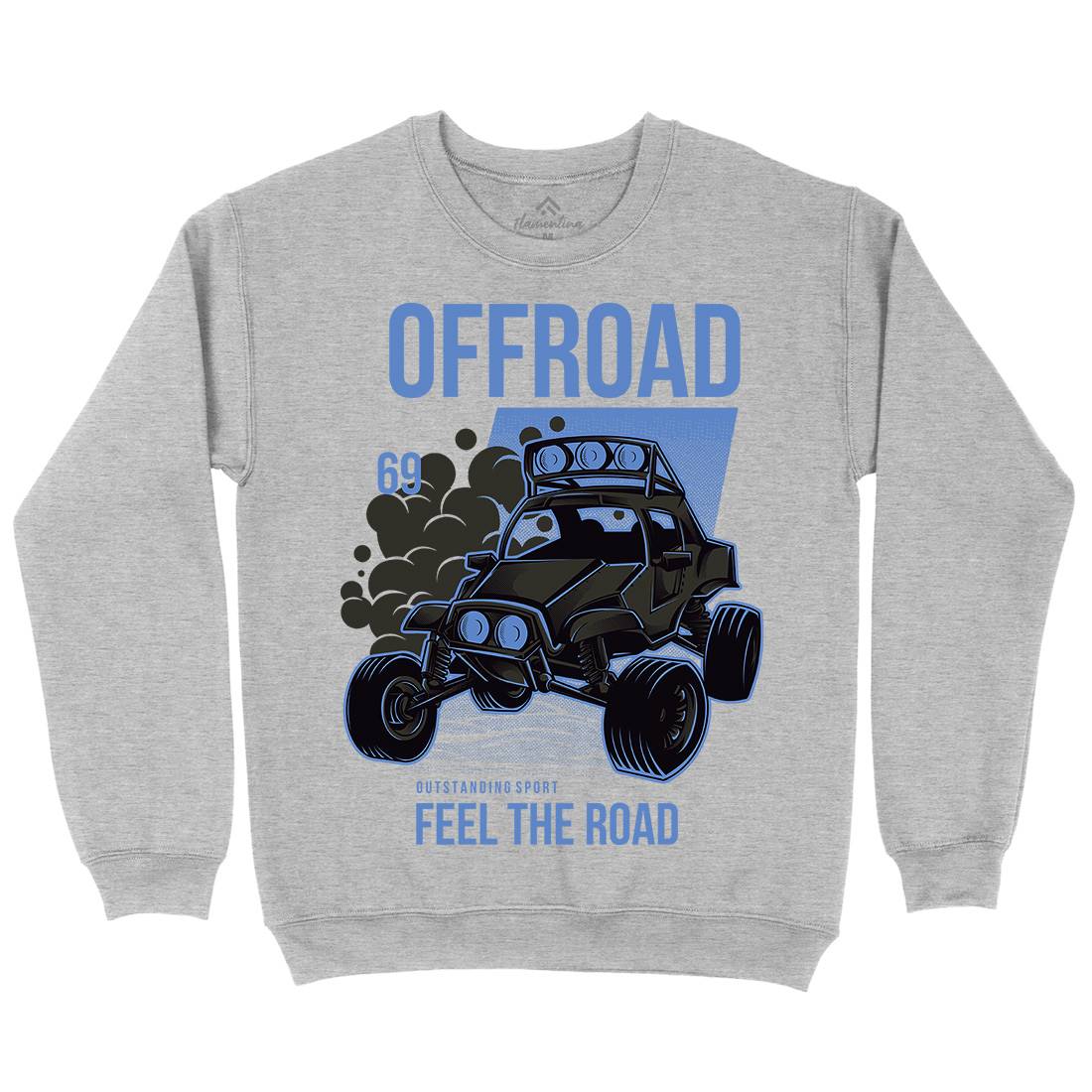 Feel The Road Mens Crew Neck Sweatshirt Cars D772