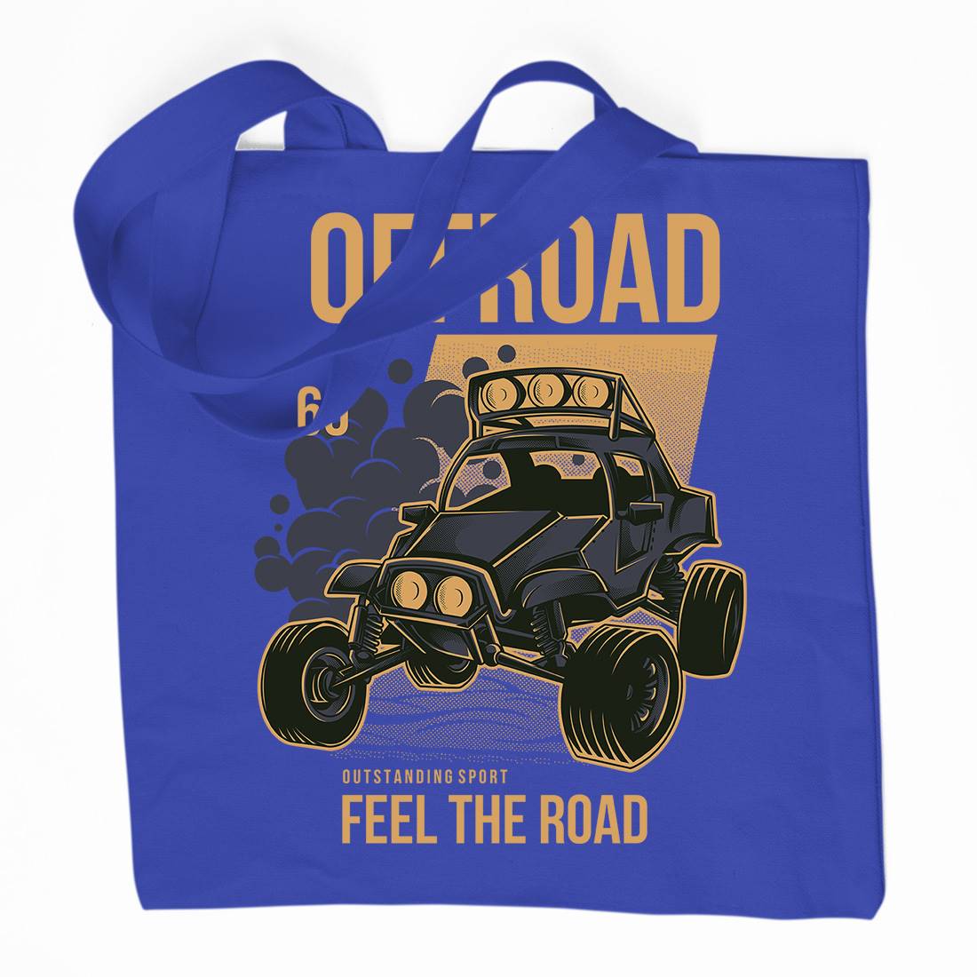 Feel The Road Organic Premium Cotton Tote Bag Cars D772