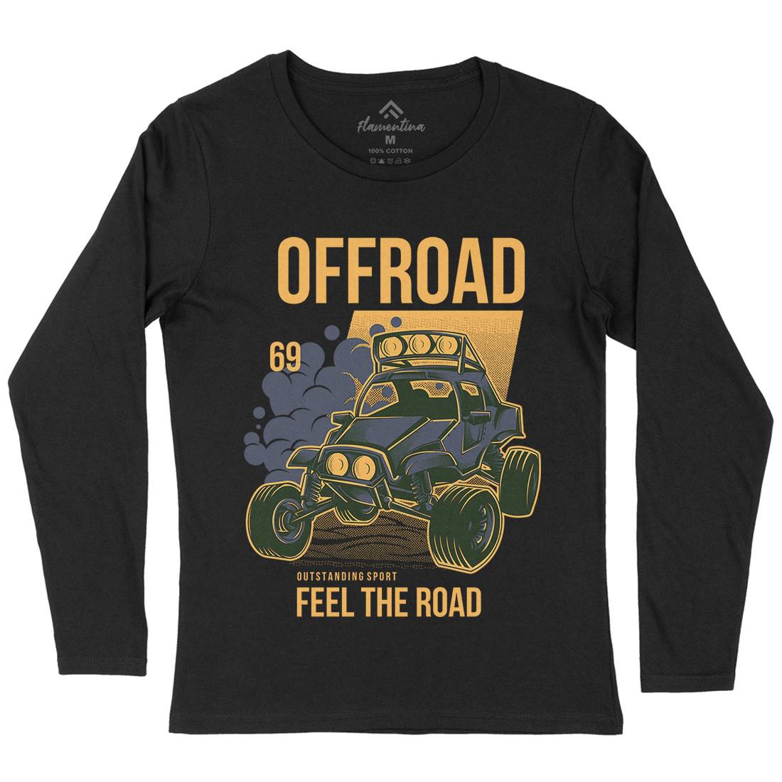 Feel The Road Womens Long Sleeve T-Shirt Cars D772
