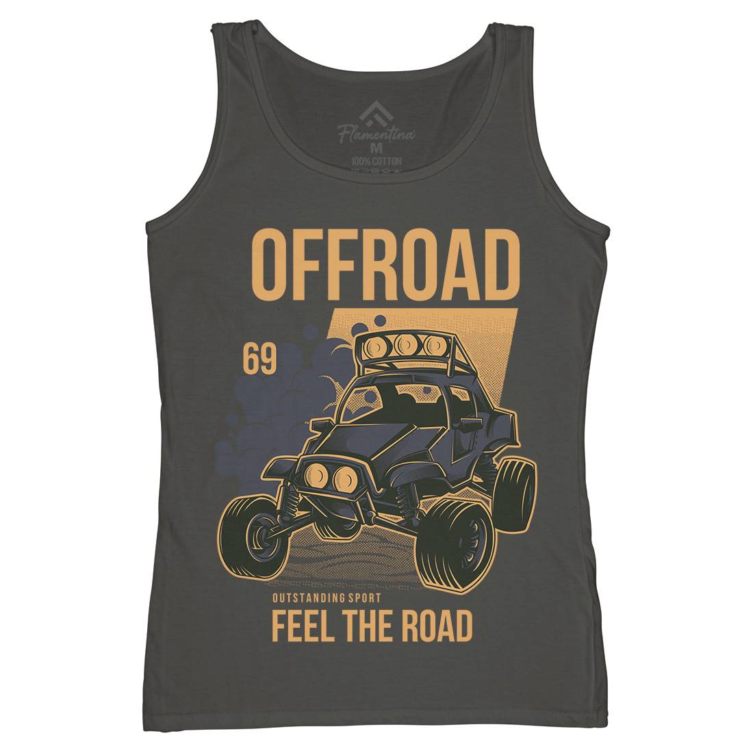 Feel The Road Womens Organic Tank Top Vest Cars D772