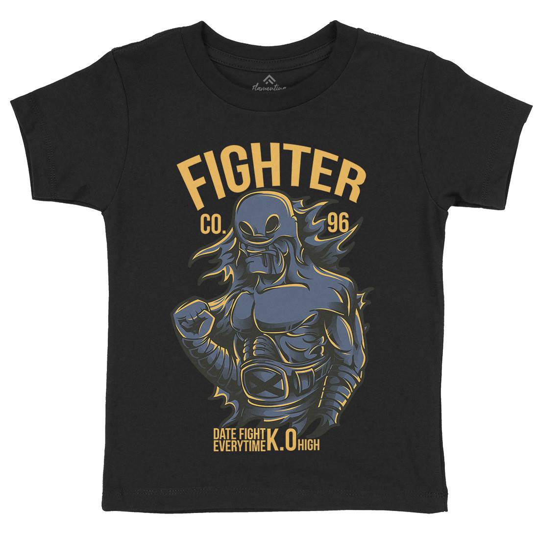 Fighter Kids Crew Neck T-Shirt Warriors D774