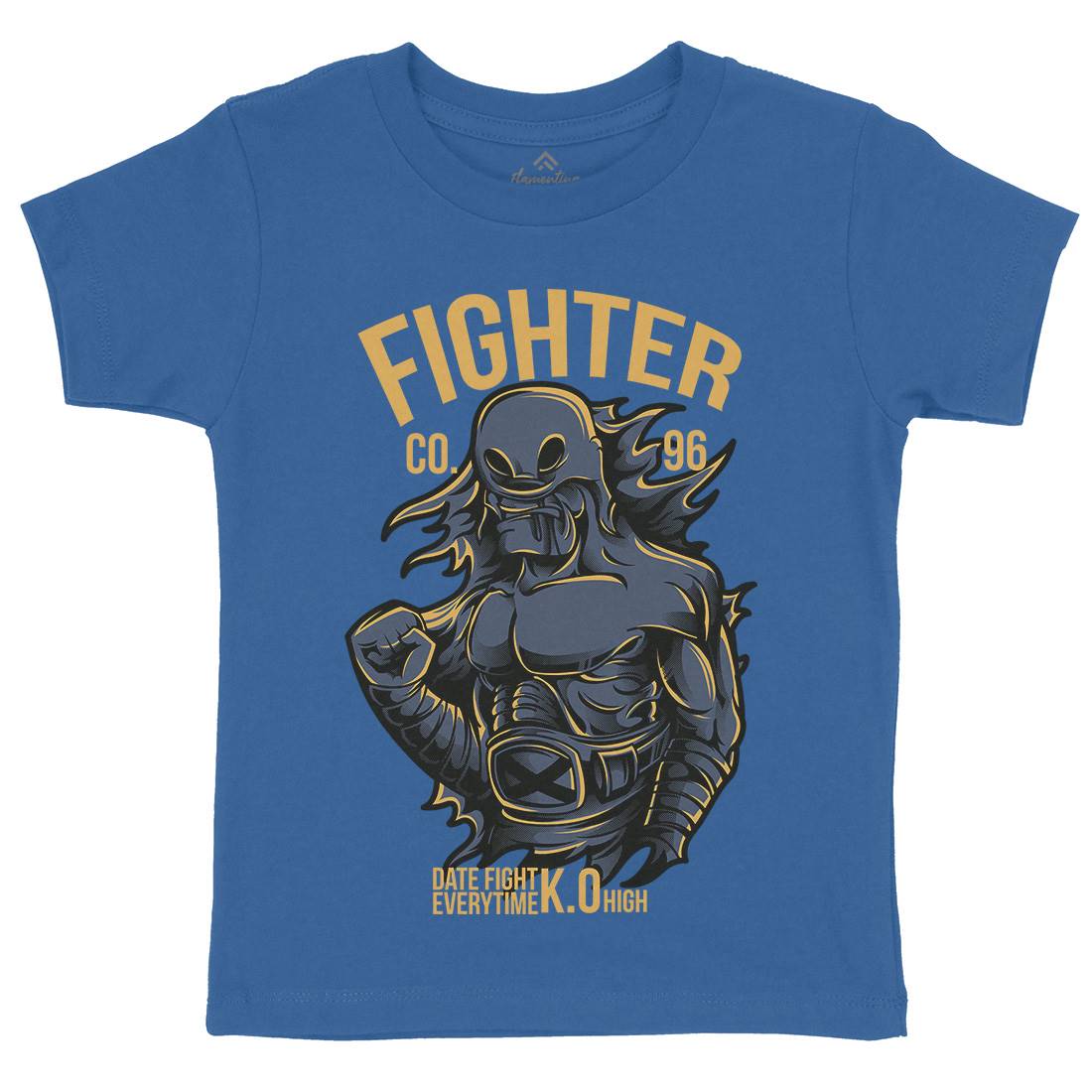 Fighter Kids Crew Neck T-Shirt Warriors D774