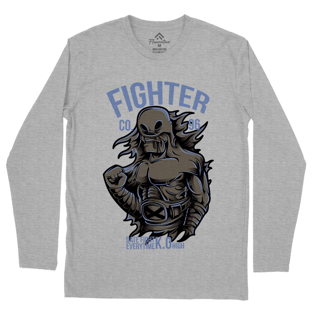 Fighter Mens Long Sleeve T-Shirt Warriors D774