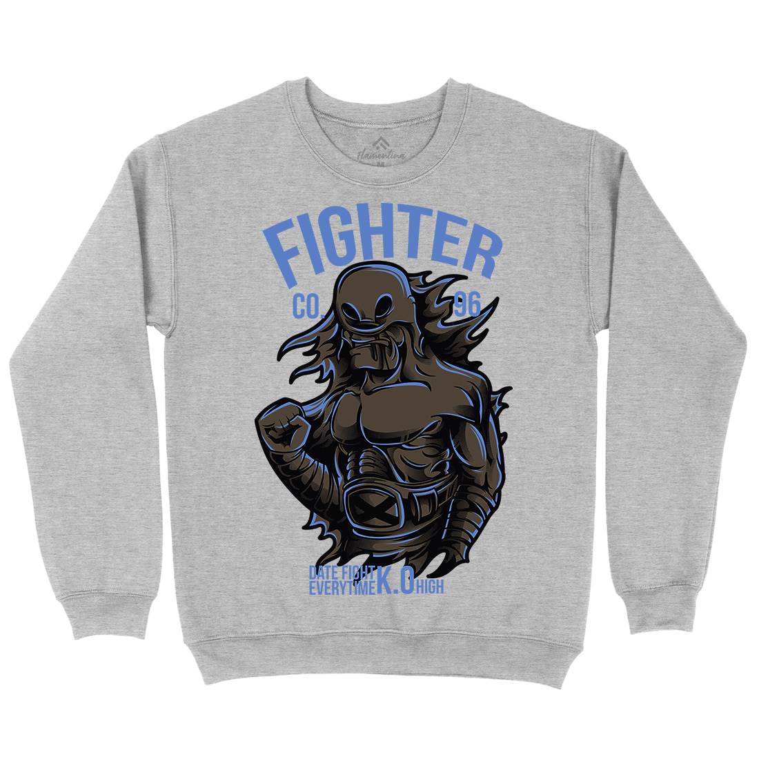 Fighter Mens Crew Neck Sweatshirt Warriors D774